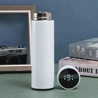 Termo Inteligente Digital de 500 ml, Botella de Agua con Pantalla LED de Temperatura, Acero Inoxidable, con Filtro para Té