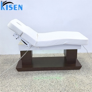 KISEN Modern Electric Foot Control Optional Curved Lash Beds Luxury Professional Massage Beds Head Spa 4 Motor Beauty Bed - Product Image 3