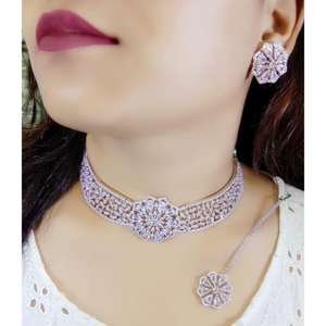 New Fashion Colorful Jewelry <b>Set</b> <b>Wedding</b> Engagement Premium Quality AD <b>Jewellery</b> Collection Bulk Product - Product Image 4