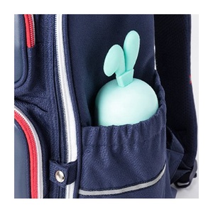 <span class=keywords><strong>Sac</strong></span> à <span class=keywords><strong>dos</strong></span> scolaire pour enfants <span class=keywords><strong>bleu</strong></span> <span class=keywords><strong>marine</strong></span> adorable, personnalisé avec logo, en PU, avec fermeture éclair, vente en gros directe usine - Product Image 2