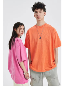 Camisetas Unisex Personalizadas de Fábrica, Económicas, de Alta Calidad, 100% Algodón, Tejidas, Lavadas, Estilo Vintage, Holgadas, Transpirables, con Estampado Gráfico - Product Image 5