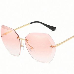 Vente chaude Logo Personnalisé Vintage Hommes Monture En Métal Lunettes De Soleil Sans Monture UV400 Femmes Lunettes De Soleil <span class=keywords><strong>2020</strong></span> - Product Image 5