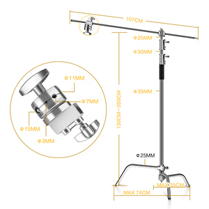 Trípode <span class=keywords><strong>de</strong></span> Iluminación para <span class=keywords><strong>Estudio</strong></span> Fotográfico, Soporte <span class=keywords><strong>de</strong></span> Luz Resistente Tipo C - Product Image 1