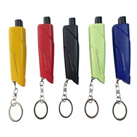 Porte-clés en plastique, marteau de sécurité pour voiture, mini brise-vitre, coupe-ceinture de sécurité, marteau d'évacuation multifonctionnel, outil d'urgence pour voiture avec ABS