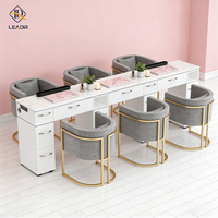 Meubles de salon de beauté en bois, simplicité moderne, table de manucure pour table à ongles, bureau à ongles à vendre