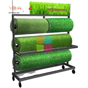 मोबाइल <span class=keywords><strong>2</strong></span> भारी शुल्क क्षमता कृत्रिम घास टर्फ भंडारण डिस्प्ले रैक - Product Image 6
