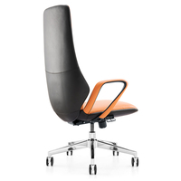 Chaise de bureau pivotante de luxe en cuir, siège de patron