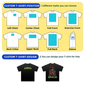 T-shirt Oversize Streetwear d'été imprimé numérique style Hip Hop déchiré à col montant en jersey 100% coton écologique - Product Image 4