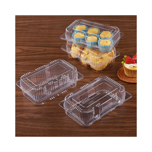 Nhà Máy Trong Suốt Pet Vỏ Sò Thực Phẩm Lưu Trữ <span class=keywords><strong>Container</strong></span> Nhựa Pastry Bao Bì Hộp Bánh Pho Mát Bánh Cookie Trái Cây Bánh - Product Image 5