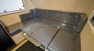 <span class=keywords><strong>Caravane</strong></span> pour <span class=keywords><strong>4</strong></span> personnes, fabrication directe d'usine, avec canapés-lits, châssis en acier robuste, réservoir d'eau de 160L - Product Image 4