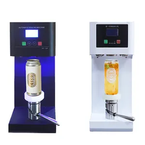 Otomatik elektrikli teneke kutu mühürleyen Soda Can sızdırmazlık makinesi bardak tutucu ile yeni kabarcık çay iş içecek uygulama PLC için