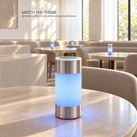 Lampe de table à changement de couleur par gravité, station de charge multiple, logo personnalisé, lampe de bureau LED sans fil pour salle à manger et bar, lumière d'ambiance