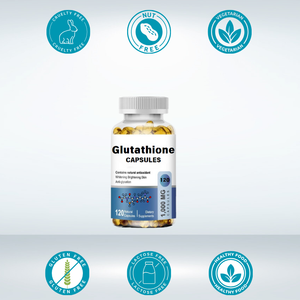 Suplementos OEM <span class=keywords><strong>L</strong></span>-Glutatión Suplemento de grado alimenticio 500mg <span class=keywords><strong>L</strong></span>-Glutatión Cápsulas - Product Image 4