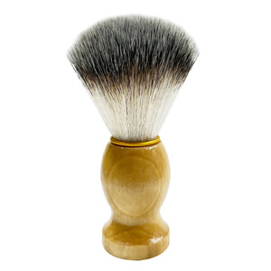 ZUQA Brosse à raser artisanale pour homme, poils en nylon avec manche en résine, brosse à barbe en poils synthétiques pour l'entretien de la barbe - Product Image 1