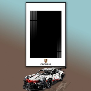 Bloques de Pared Compatibles con <span class=keywords><strong>Lego</strong></span> de 3.5CM de Grosor, Seleccionados con Rigor, Marco de Fotos de Aleación de Aluminio para 911 Bugatti Ferrari - Product Image 1