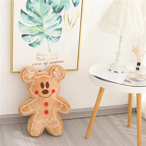 Bantal Boneka Mickey Natal 2025 Dekorasi Bantal Boneka Gingerbread Natal Dekorasi Bantal Boneka Gingerbread Manusia Gingerbread Mainan Boneka - Product Image 5