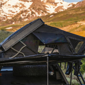 Tente de toit de haute qualité, coque rigide en aluminium, 2 à 4 personnes, Dachzelt Hartschale, tente de toit rigide pour voiture 4x4, pour le camping en plein air - Product Image 3