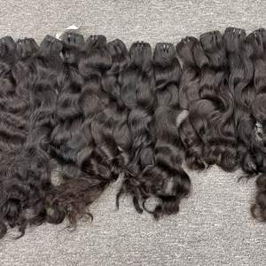 BLACK FRIDAY Real sin procesar crudo chino Natural suelto onda profunda Remy virgen cabello humano trama doble paquete dibujado - Product Image 3