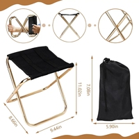 Mini tabouret pliant Portable tabouret de pêche de Camping pour adultes randonnée jardinage et plage avec sac de transport