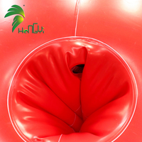 Costume gonflable rouge en PVC double couche personnalisé Hongyi pour adultes