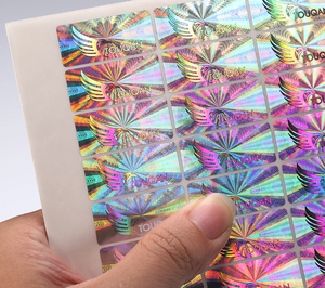Ventes directes d'usine Autocollants de sécurité vides inviolables durables Étanche à l'eau et impression UV holographique à un prix - Product Image 1