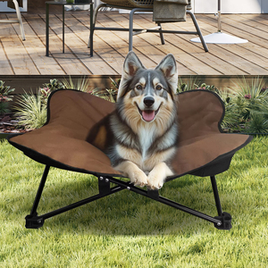 Cama para perros duradera de alta calidad, impermeable y transpirable, cama portátil para acampar para mascotas al aire libre con función plegable resistente al agua - Product Image 3