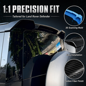 Spoiler Posteriore per Tetto Senza Foratura, Montaggio Preciso, Modifica Esterna per Land Rover Defender L663 2020+ SUV - Product Image 5