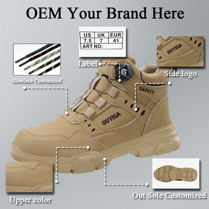 Stivali con punta in acciaio per uomo <span class=keywords><strong>donna</strong></span> stivali da lavoro leggeri antiscivolo <span class=keywords><strong>scarpe</strong></span> di sicurezza alte a prova di foratura <span class=keywords><strong>scarpe</strong></span> da costruzione - Product Image 4