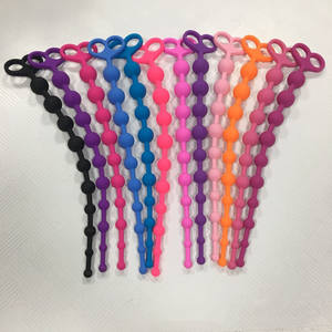 ألعاب جنسية سيليكون سحب حبة سيليكون سدادة شرجية طويلة <span class=keywords><strong>10</strong></span> حبات سحب طويلة سدادة شرجية - Product Image 6