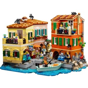 Riviera italiana 21359 pueblo pesquero de Liguria ciudad modular bloques de construcción arquitectónicos ladrillos chico juguetes niños regalo 3251 Uds - Product Image 4