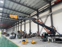 Martillo Hidráulico con Brazo Plegable para Construcción, Martillo de Demolición de Alta Eficiencia con Rendimiento Estable