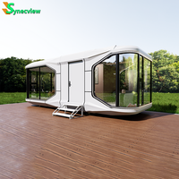 Maison Vaisseau Préfabriquée à Deux Étages Modèle E7, Cabine Spatiale Mobile pour Base de Camping