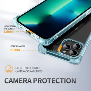 Housse de téléphone transparente antichoc à impression personnalisée pour iPhone 13/14 Pro Max Smartphones coques de téléphone portable