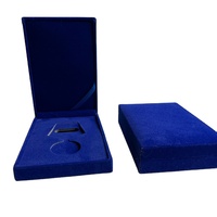 Boîte de présentation verticale d'insigne de bijoux de médaille de velours Boîte de flocage en plastique NGC PCGS Boîte cadeau de dalles de pièces de monnaie