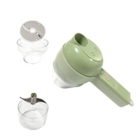 4 en 1 trancheurs de fruits et légumes multifonctionnels, pour piment durable, portable, mini ensemble de coupe-légumes électriques à main
