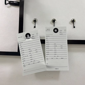 文字列とスタブ付きの番号付き修理タグ紙衣類タグ9*19 cm連続異なる番号取り外し可能ボトム - Product Image 3