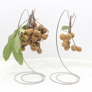 Support à Bananes En Bois Et Métal – Base Stable, Crochets Doubles – Garde Les Bananes Fraîches Plus Longtemps