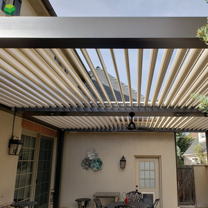 Tự làm ý tưởng hội thảo tự động pergola ban công sân sau sân PVC Trần cơ giới có thể thu vào mái hiên - Product Image 4