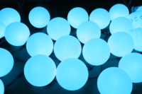 Globe led multicolore DMX 3D, sphère pour suspension de scène, RGB