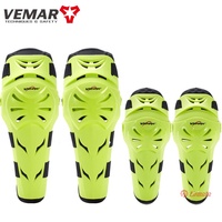 4 Pièces VEMAR Genouillères et Coudières d'été pour Moto, VTT, Cyclisme, BMX, DH, ATV, Motocross