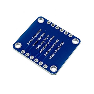 Módulo de interruptor de <span class=keywords><strong>Sensor</strong></span> táctil AT42QT1070, placa táctil capacitiva de 5 CANALES, módulo de <span class=keywords><strong>Sensor</strong></span> multitáctil para <span class=keywords><strong>Arduino</strong></span> DIY - Product Image 2