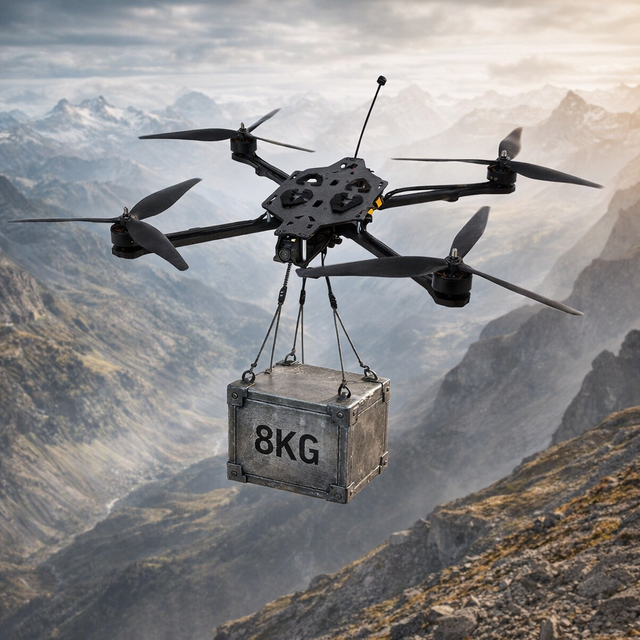 10-Inch FPV Drone with Camera 10km Flight Distance 21-30min Flight Time 3.5-5kg Payload GPS Positioning Remote Control