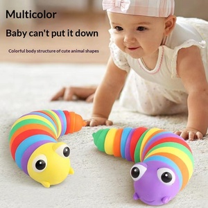 Jouet anti-stress Caterpillar Arc-en-ciel, Nouveauté, Blague pratique, Cadeau de soulagement pour enfants et adultes, en plastique durable - Product Image 3