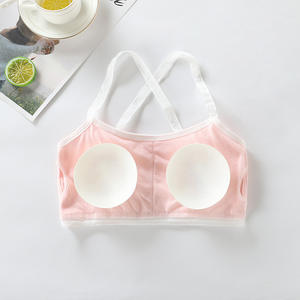 Un pezzo di colore della caramella Beauty Back Wireless adolescenti ragazze reggiseno con cuscinetto rimovibile reggiseno da allenamento in <span class=keywords><strong>cotone</strong></span> per ragazze adolescenti - Product Image 6