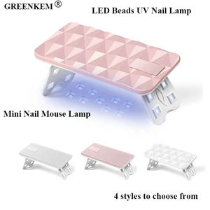 <span class=keywords><strong>Mini</strong></span> Nail Souris Lampe USB Photothérapie Machine Nail Cuisson Lampe Sèche 27W 9pcs <span class=keywords><strong>LED</strong></span> Perles UV Nail Lamp - Product Image 1