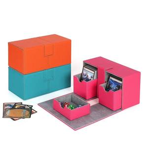 Boîte de jeu de cartes à jouer personnalisée de luxe stockage de cartes à collectionner boîte en plastique pour Tarot Mtg Poke mons Tcg <span class=keywords><strong>Yugioh</strong></span> - Product Image 5