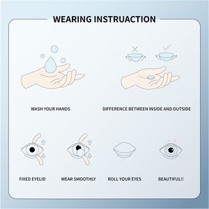 Lenti a contatto di colore grigio 14mm prescrizione di moda all'ingrosso Babysbreath lenti a contatto - Product Image 6