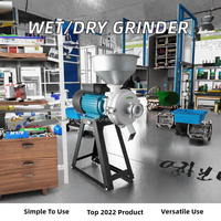 2025 électrique humide sec céréales broyeur noyau moteur 220v alimentation moulin moulin à farine Machine pour maïs riz café blé Grain meulage