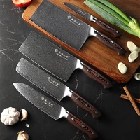 Couteau de cuisine en acier damas de 3.5 pouces couteau à éplucher avec manche en micarta couleur vin rouge de qualité supérieure