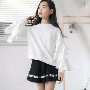 เสื้อผ้าเด็ก2016เคยสวมเสื้อบูติกสีขาวหลวมๆว่างเปล่า - Product Image 1